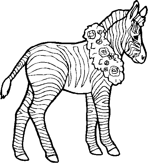 Disegno da colorare: Zebra (Animali) #13088 - Pagine da Colorare Stampabili Gratuite