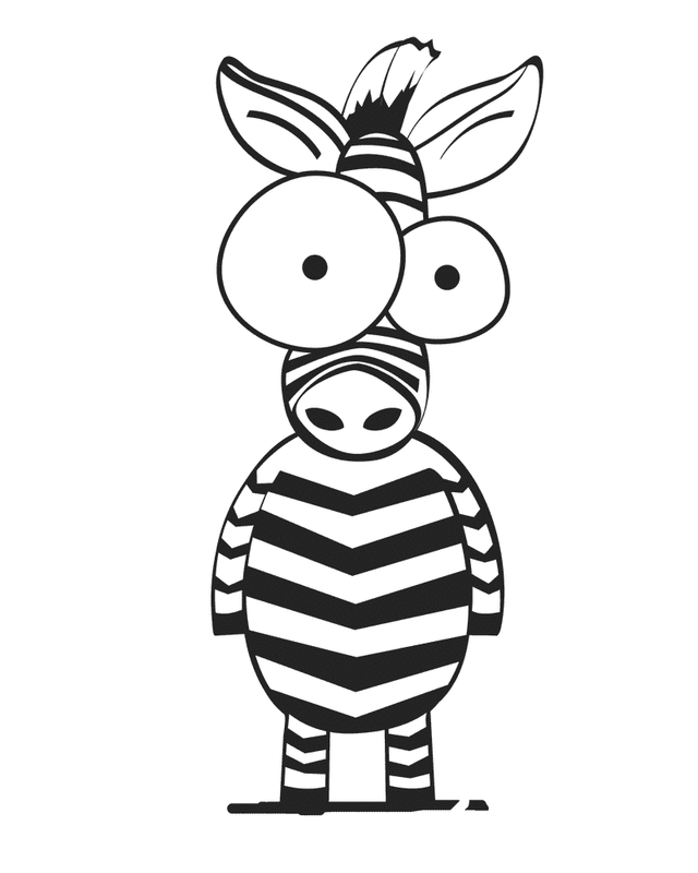 Disegno da colorare: Zebra (Animali) #13089 - Pagine da Colorare Stampabili Gratuite