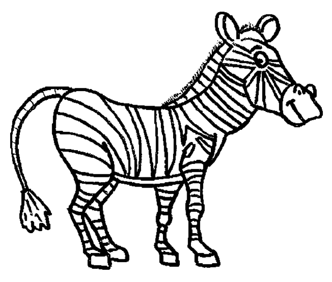 Disegno da colorare: Zebra (Animali) #13090 - Pagine da Colorare Stampabili Gratuite