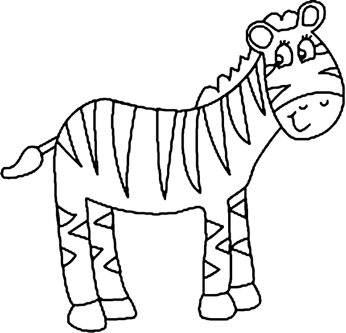 Disegno da colorare: Zebra (Animali) #13093 - Pagine da Colorare Stampabili Gratuite