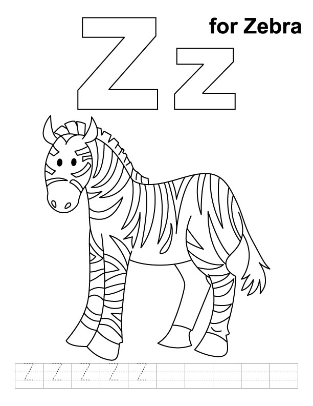 Disegno da colorare: Zebra (Animali) #13109 - Pagine da Colorare Stampabili Gratuite