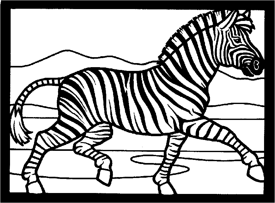 Disegno da colorare: Zebra (Animali) #13115 - Pagine da Colorare Stampabili Gratuite