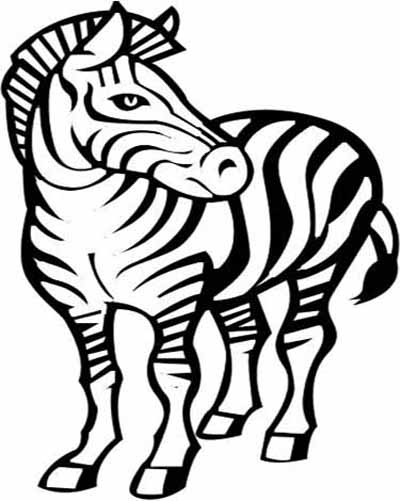 Disegno da colorare: Zebra (Animali) #13123 - Pagine da Colorare Stampabili Gratuite