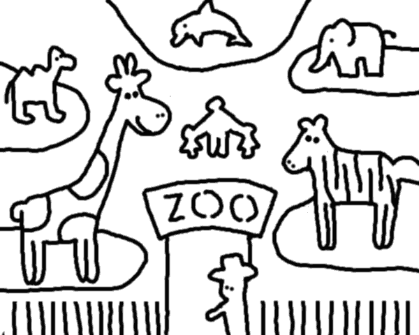 Disegno da colorare: Zoo (Animali) #12734 - Pagine da Colorare Stampabili Gratuite