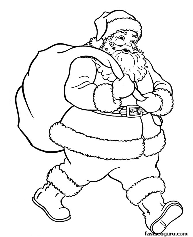 Disegno da colorare: Babbo Natale (Caratteri) #104657 - Pagine da Colorare Stampabili Gratuite