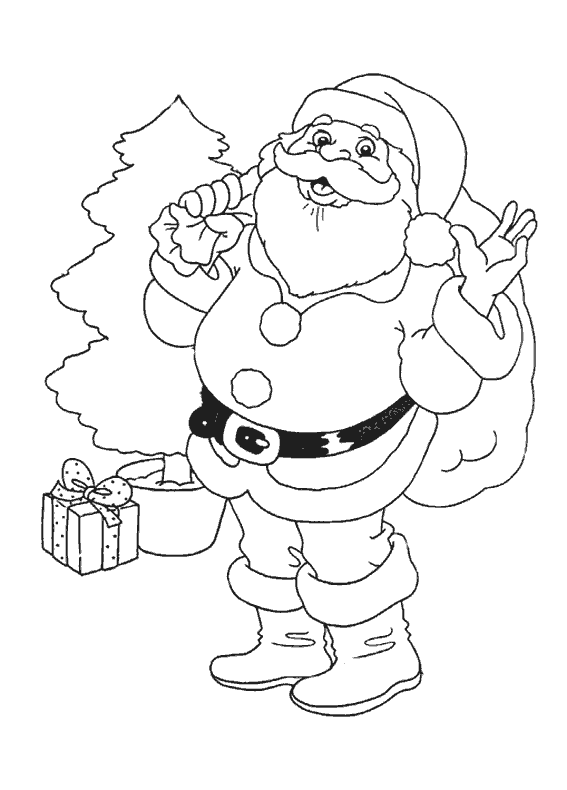 Disegno da colorare: Babbo Natale (Caratteri) #104660 - Pagine da Colorare Stampabili Gratuite