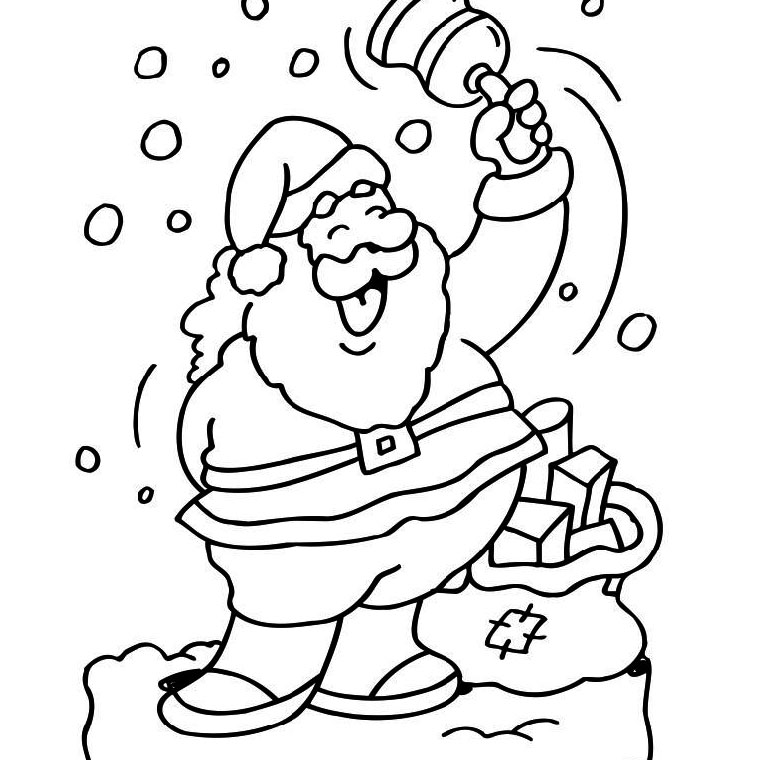 Disegno da colorare: Babbo Natale (Caratteri) #104664 - Pagine da Colorare Stampabili Gratuite