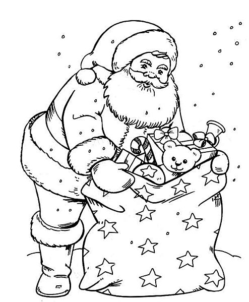 Disegno da colorare: Babbo Natale (Caratteri) #104665 - Pagine da Colorare Stampabili Gratuite