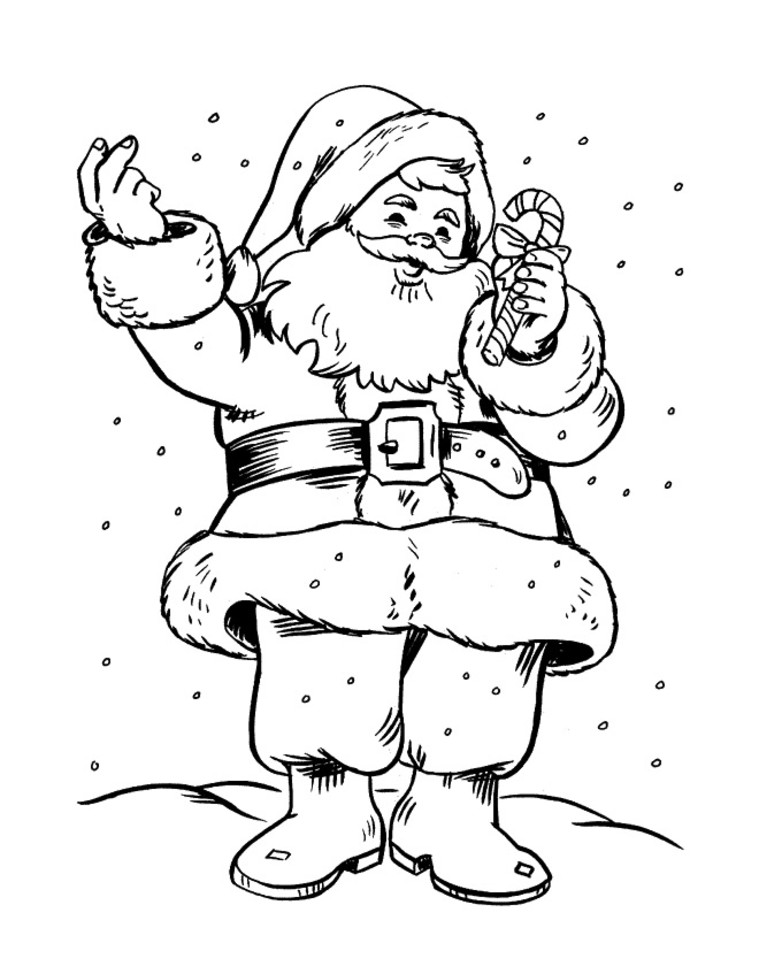 Disegno da colorare: Babbo Natale (Caratteri) #104669 - Pagine da Colorare Stampabili Gratuite