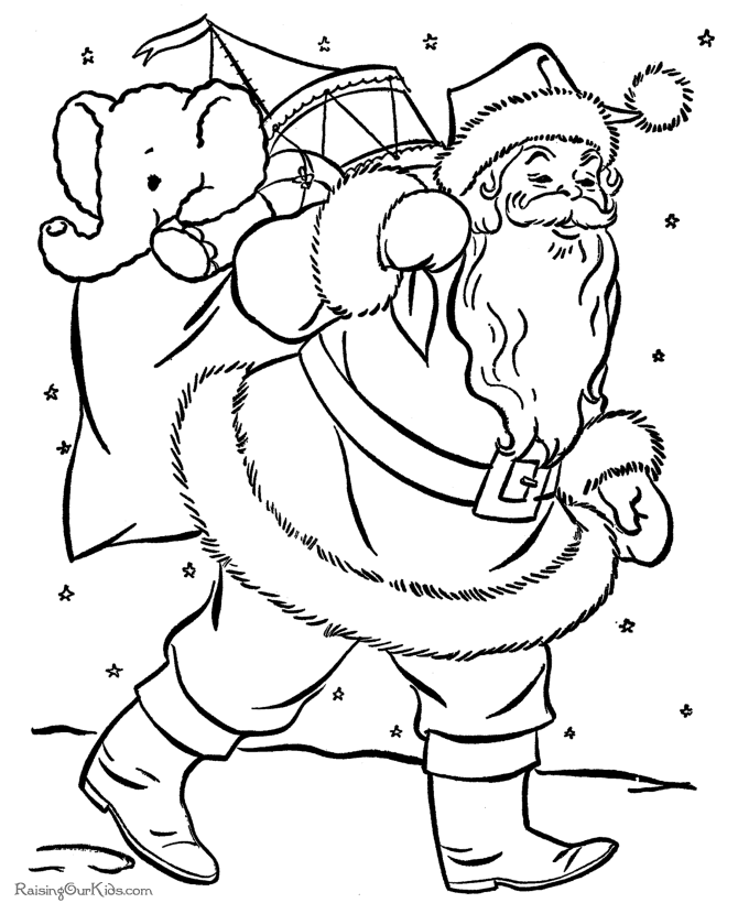 Disegno da colorare: Babbo Natale (Caratteri) #104680 - Pagine da Colorare Stampabili Gratuite