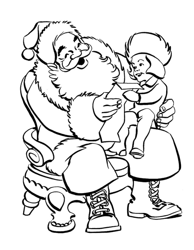 Disegno da colorare: Babbo Natale (Caratteri) #104682 - Pagine da Colorare Stampabili Gratuite