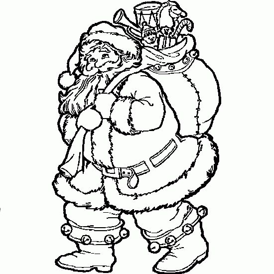 Disegno da colorare: Babbo Natale (Caratteri) #104700 - Pagine da Colorare Stampabili Gratuite