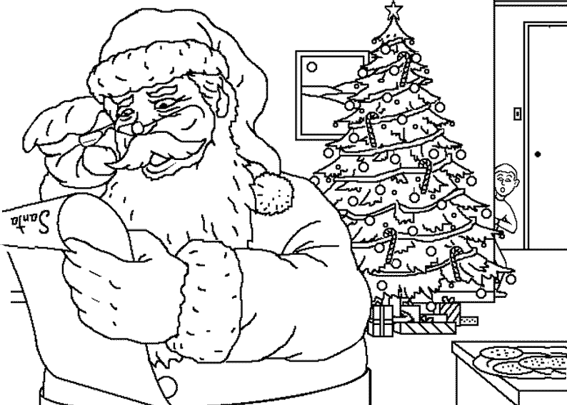 Disegno da colorare: Babbo Natale (Caratteri) #104702 - Pagine da Colorare Stampabili Gratuite