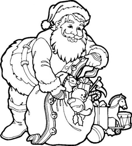 Disegno da colorare: Babbo Natale (Caratteri) #104706 - Pagine da Colorare Stampabili Gratuite