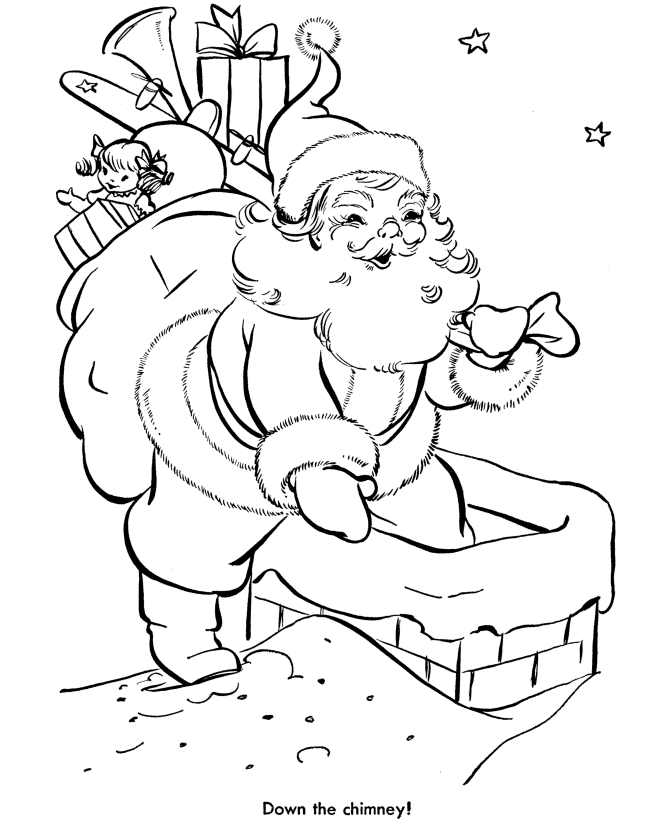 Disegno da colorare: Babbo Natale (Caratteri) #104720 - Pagine da Colorare Stampabili Gratuite