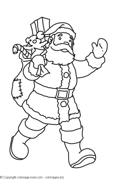 Disegno da colorare: Babbo Natale (Caratteri) #104725 - Pagine da Colorare Stampabili Gratuite