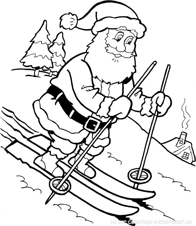 Disegno da colorare: Babbo Natale (Caratteri) #104738 - Pagine da Colorare Stampabili Gratuite