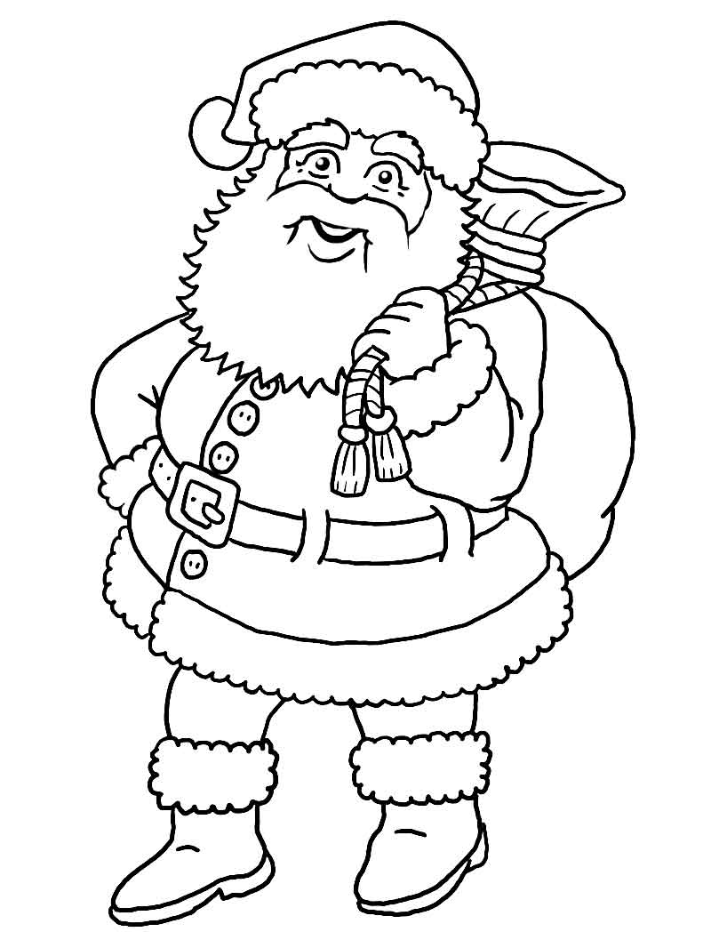 Disegno da colorare: Babbo Natale (Caratteri) #104752 - Pagine da Colorare Stampabili Gratuite