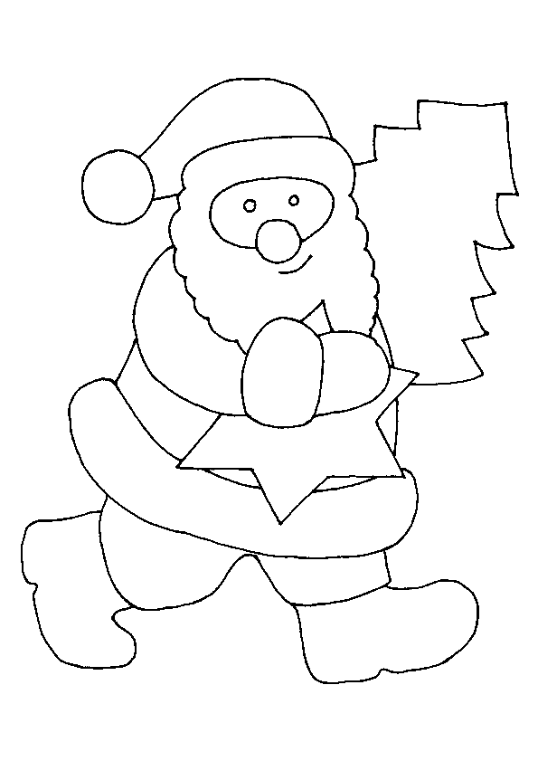 Disegno da colorare: Babbo Natale (Caratteri) #104768 - Pagine da Colorare Stampabili Gratuite