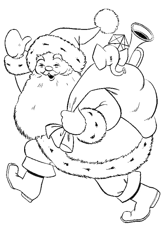 Disegno da colorare: Babbo Natale (Caratteri) #104770 - Pagine da Colorare Stampabili Gratuite