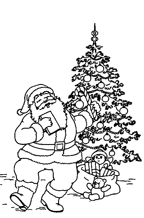 Disegno da colorare: Babbo Natale (Caratteri) #104784 - Pagine da Colorare Stampabili Gratuite