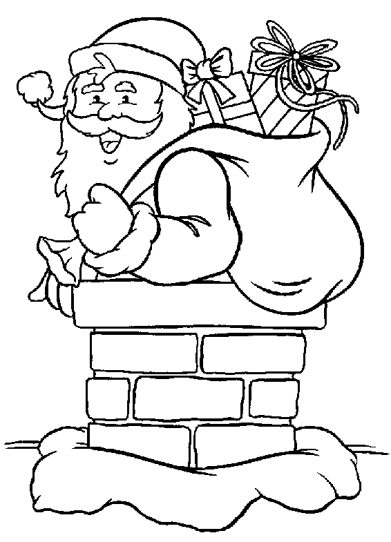 Disegno da colorare: Babbo Natale (Caratteri) #104800 - Pagine da Colorare Stampabili Gratuite