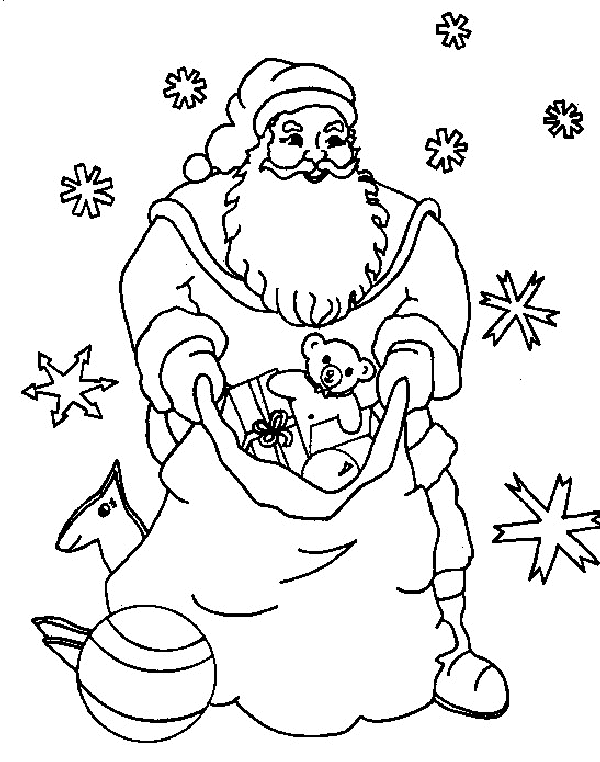 Disegno da colorare: Babbo Natale (Caratteri) #104802 - Pagine da Colorare Stampabili Gratuite