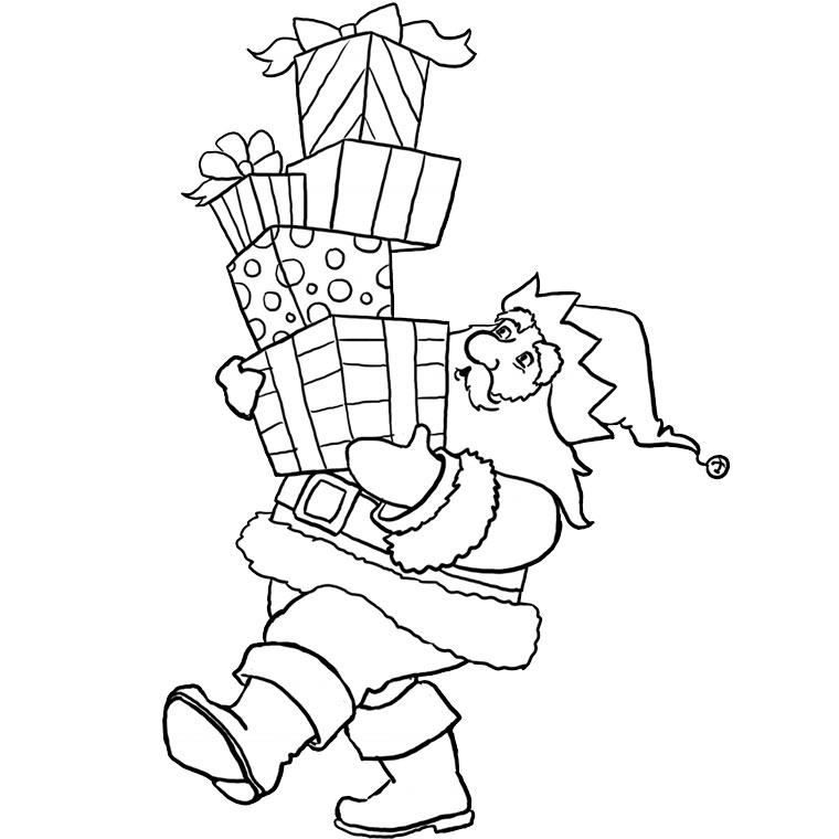 Disegno da colorare: Babbo Natale (Caratteri) #104818 - Pagine da Colorare Stampabili Gratuite