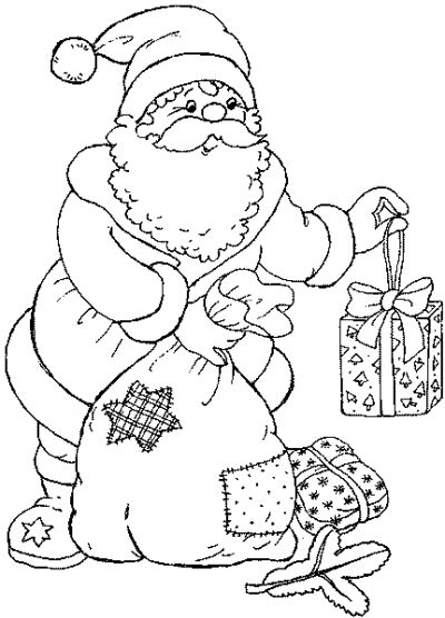 Disegno da colorare: Babbo Natale (Caratteri) #104828 - Pagine da Colorare Stampabili Gratuite
