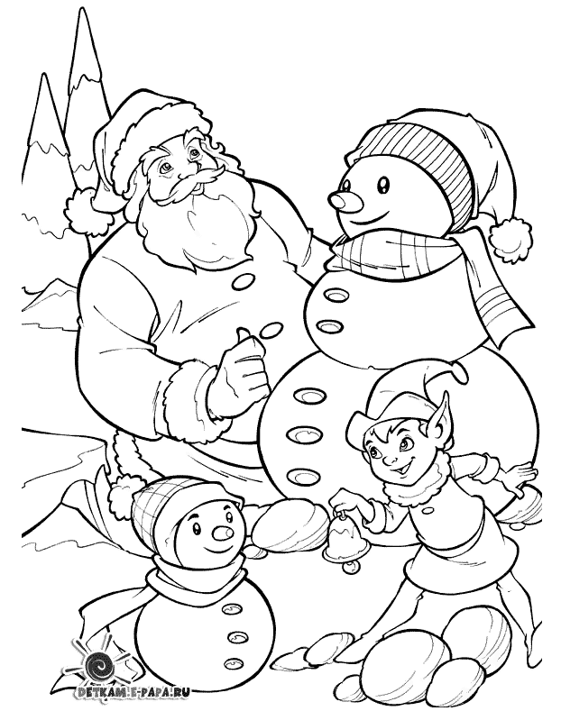 Disegno da colorare: Babbo Natale (Caratteri) #104836 - Pagine da Colorare Stampabili Gratuite