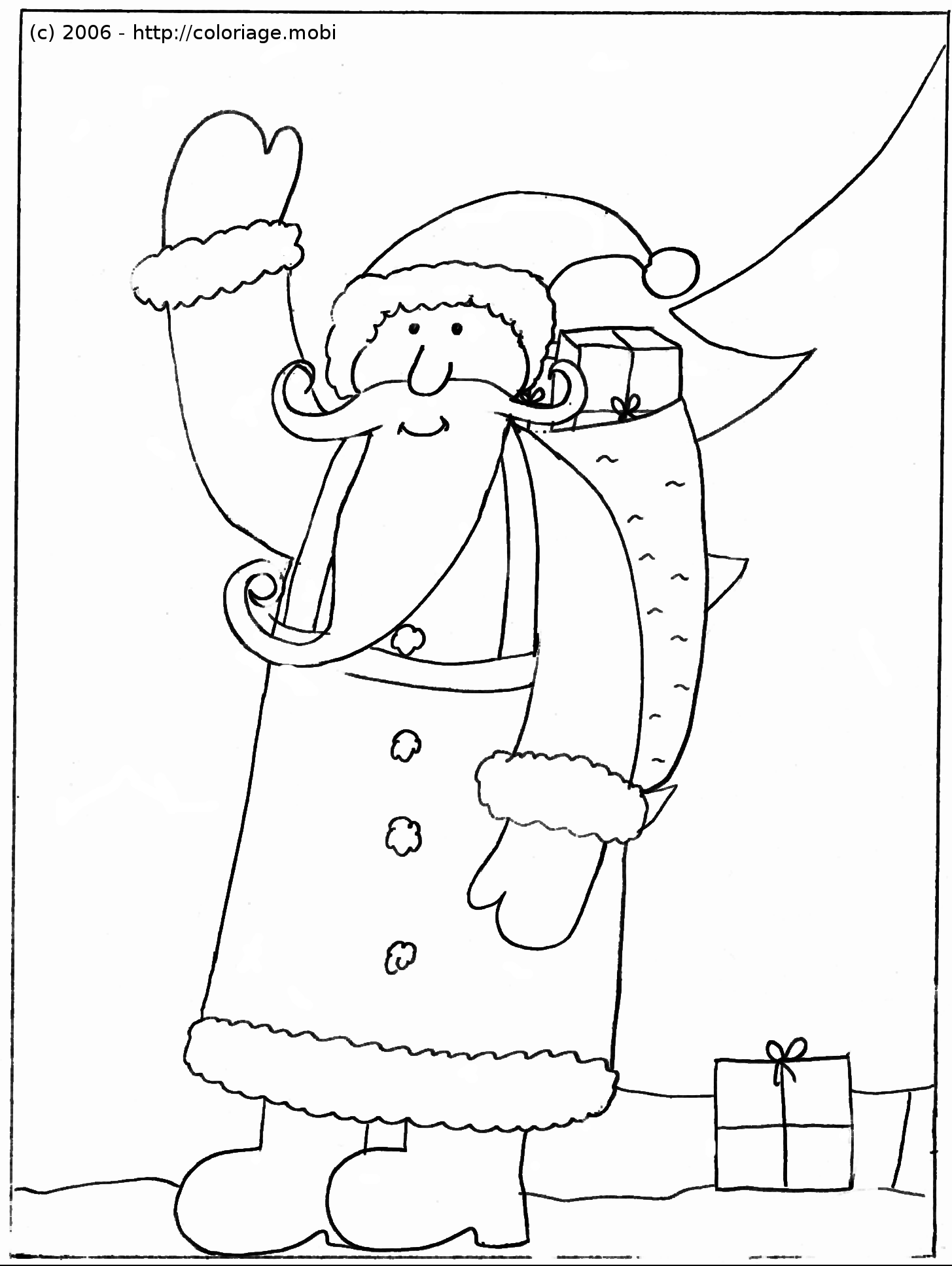 Disegno da colorare: Babbo Natale (Caratteri) #104841 - Pagine da Colorare Stampabili Gratuite