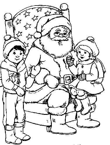 Disegno da colorare: Babbo Natale (Caratteri) #104856 - Pagine da Colorare Stampabili Gratuite