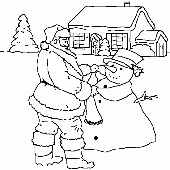 Disegno da colorare: Babbo Natale (Caratteri) #104861 - Pagine da Colorare Stampabili Gratuite