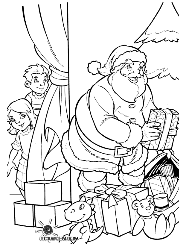 Disegno da colorare: Babbo Natale (Caratteri) #104883 - Pagine da Colorare Stampabili Gratuite