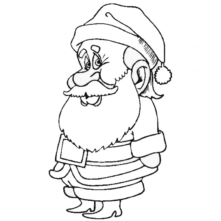 Disegno da colorare: Babbo Natale (Caratteri) #104936 - Pagine da Colorare Stampabili Gratuite
