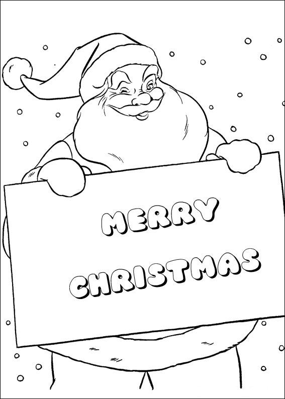 Disegno da colorare: Babbo Natale (Caratteri) #104952 - Pagine da Colorare Stampabili Gratuite