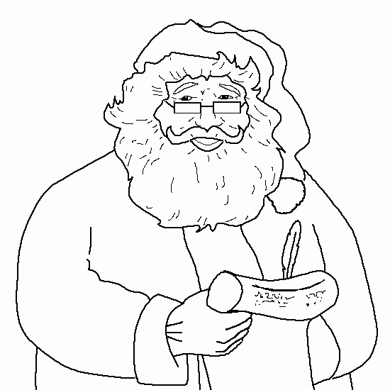 Disegno da colorare: Babbo Natale (Caratteri) #104974 - Pagine da Colorare Stampabili Gratuite