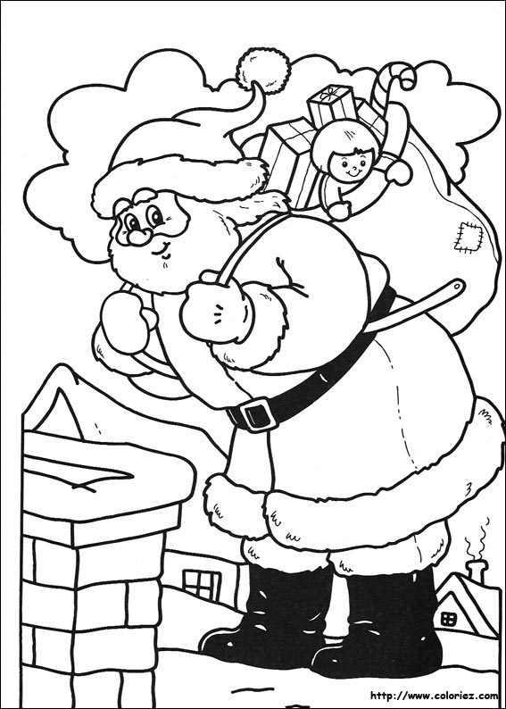 Disegno da colorare: Babbo Natale (Caratteri) #104986 - Pagine da Colorare Stampabili Gratuite