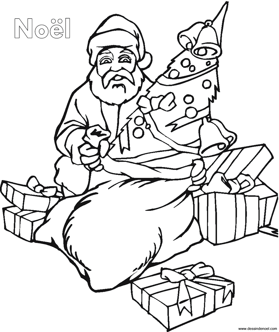 Disegno da colorare: Babbo Natale (Caratteri) #104997 - Pagine da Colorare Stampabili Gratuite