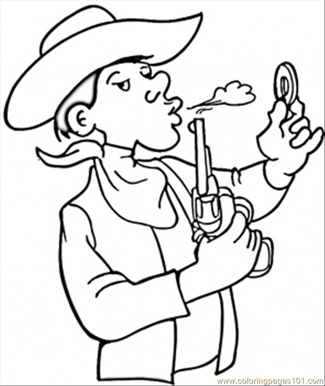 Disegno da colorare: Cowboy (Caratteri) #91431 - Pagine da Colorare Stampabili Gratuite