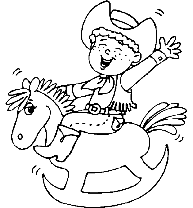 Disegno da colorare: Cowboy (Caratteri) #91438 - Pagine da Colorare Stampabili Gratuite