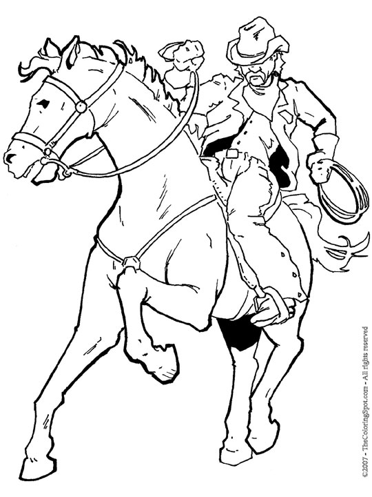 Disegno da colorare: Cowboy (Caratteri) #91443 - Pagine da Colorare Stampabili Gratuite