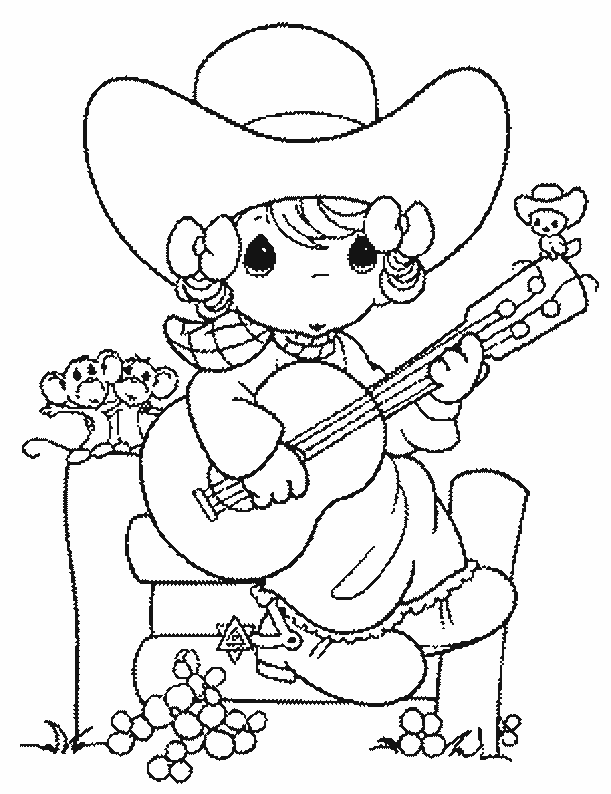 Disegno da colorare: Cowboy (Caratteri) #91451 - Pagine da Colorare Stampabili Gratuite