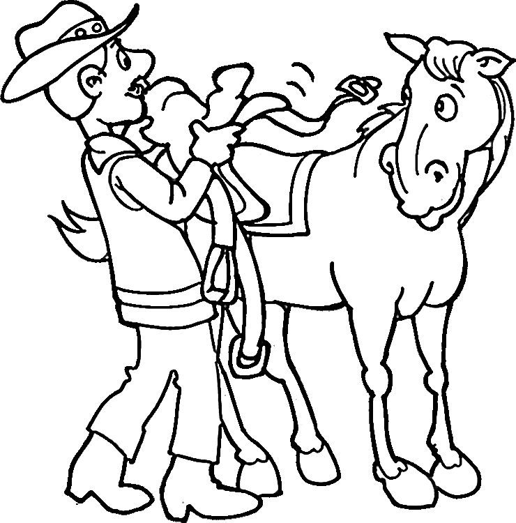 Disegno da colorare: Cowboy (Caratteri) #91471 - Pagine da Colorare Stampabili Gratuite