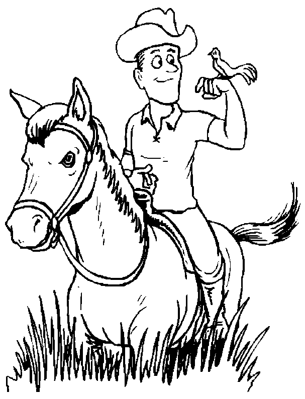 Disegno da colorare: Cowboy (Caratteri) #91475 - Pagine da Colorare Stampabili Gratuite