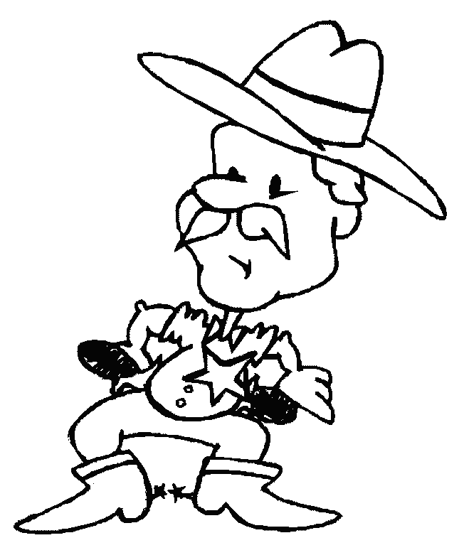 Disegno da colorare: Cowboy (Caratteri) #91503 - Pagine da Colorare Stampabili Gratuite