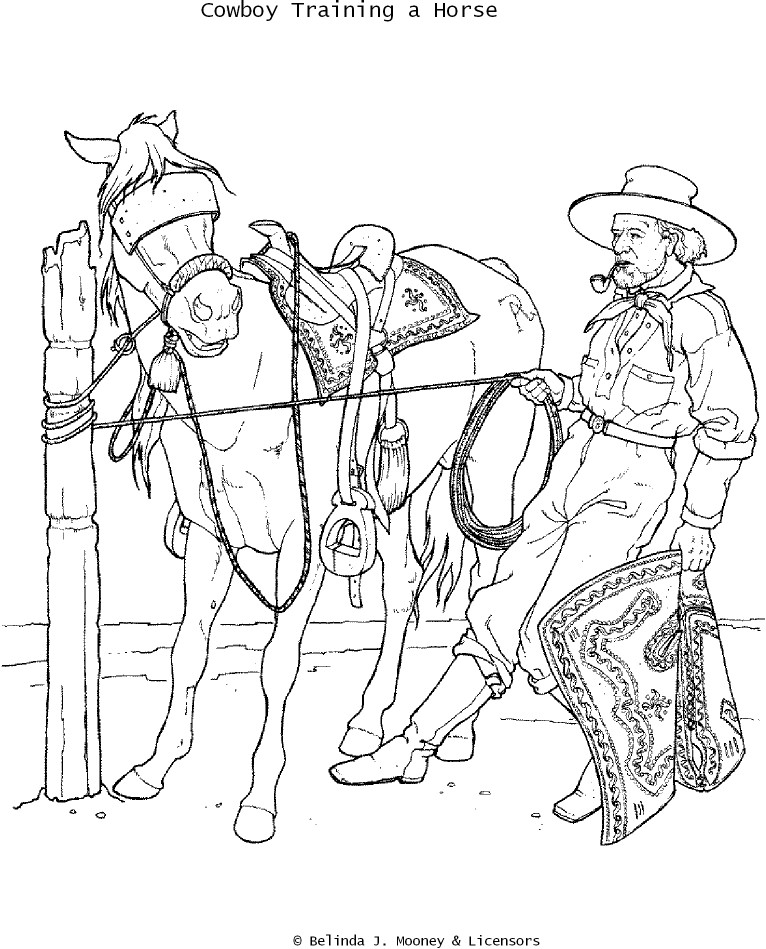 Disegno da colorare: Cowboy (Caratteri) #91596 - Pagine da Colorare Stampabili Gratuite