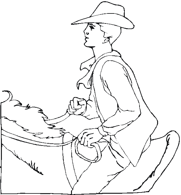 Disegno da colorare: Cowboy (Caratteri) #91615 - Pagine da Colorare Stampabili Gratuite