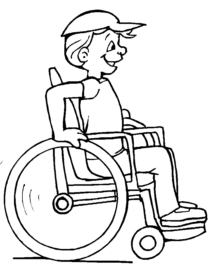 Disegno da colorare: Disabilitato (Caratteri) #98407 - Pagine da Colorare Stampabili Gratuite