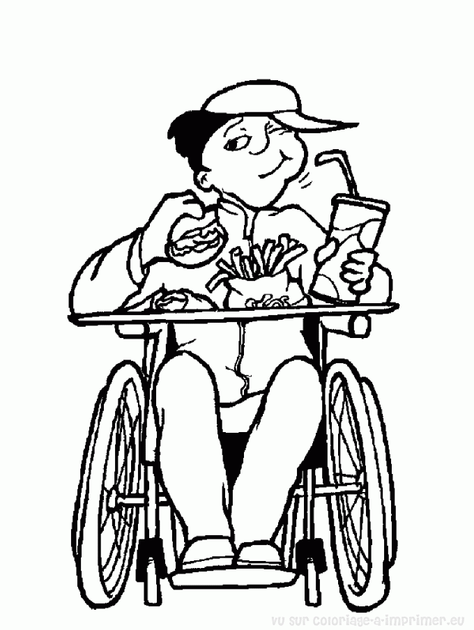 Disegno da colorare: Disabilitato (Caratteri) #98441 - Pagine da Colorare Stampabili Gratuite